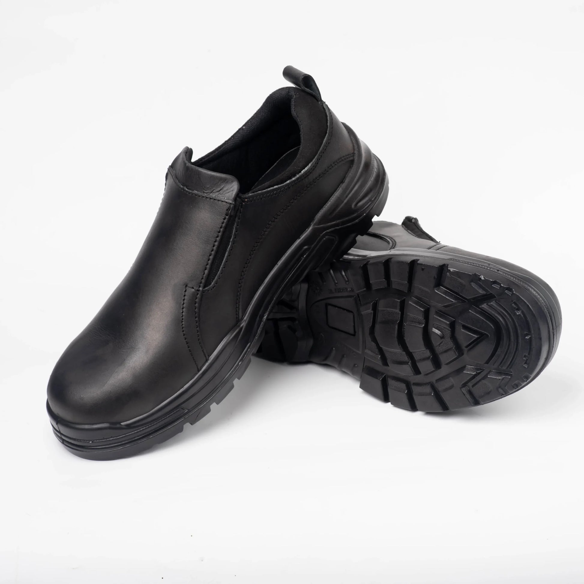 Protecto Steel Toe Genuine Leather Slip-On Professional Safety Shoes