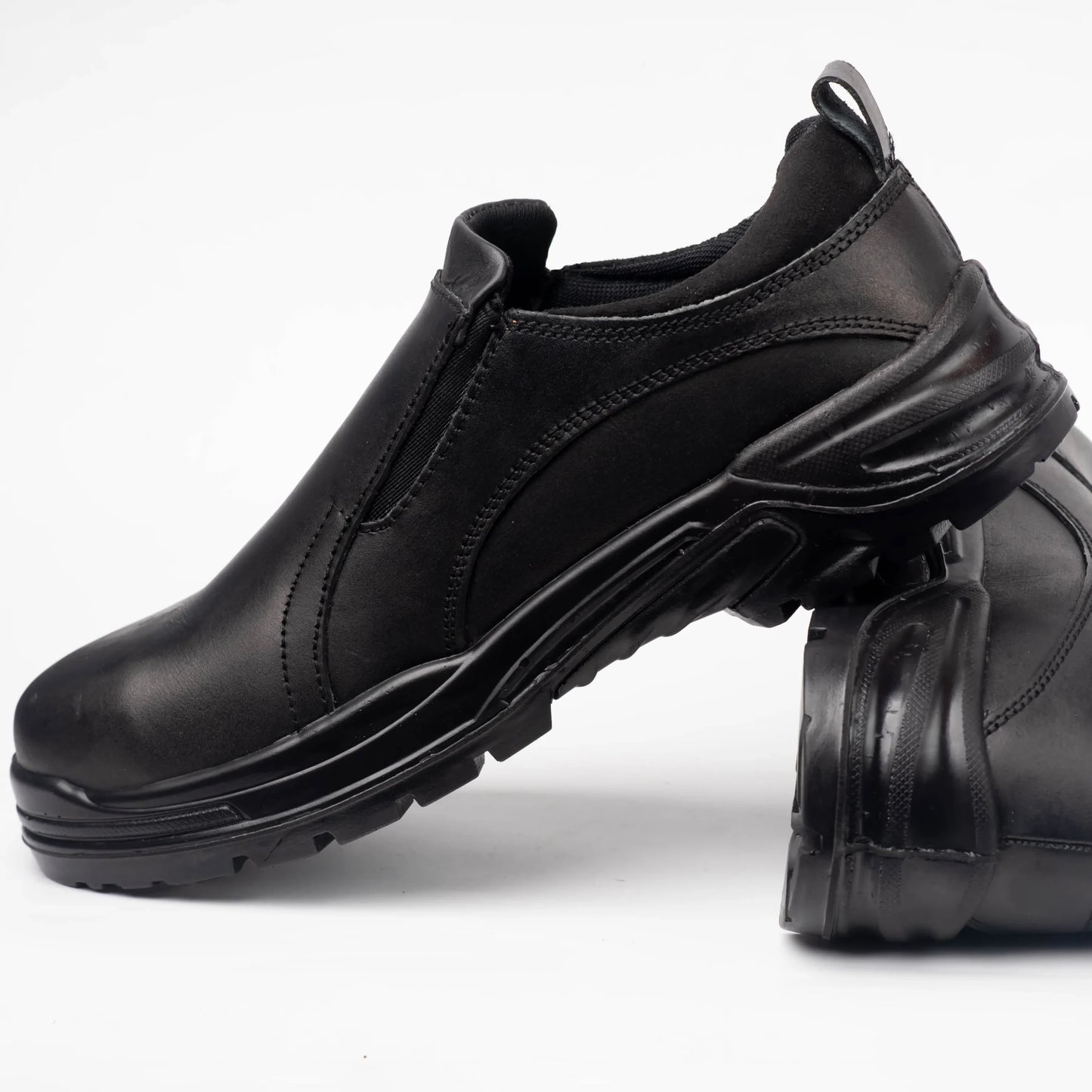 Protecto Steel Toe Genuine Leather Slip-On Professional Safety Shoes