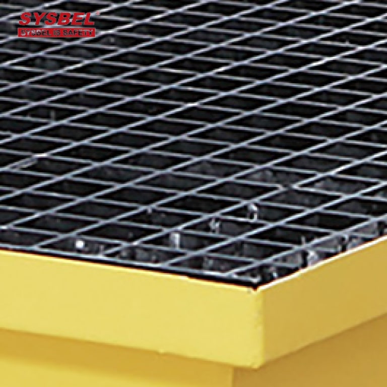 Sysbel Industrial Steel Two Drum Leakproof Spill Containment Pallet