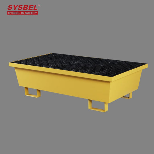 Sysbel Industrial Steel Two Drum Leakproof Spill Containment Pallet