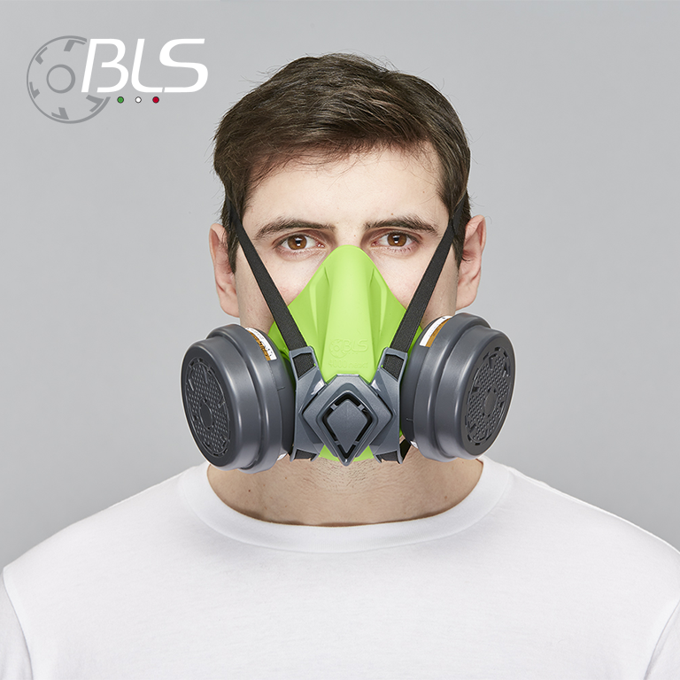 BLS 4000R Reusable Half Face Mask Respirator for Industrial Safety