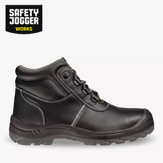 Safety Jogger EOS S3S Mid-Cut ESD Leather Metal-Free Safety Boots