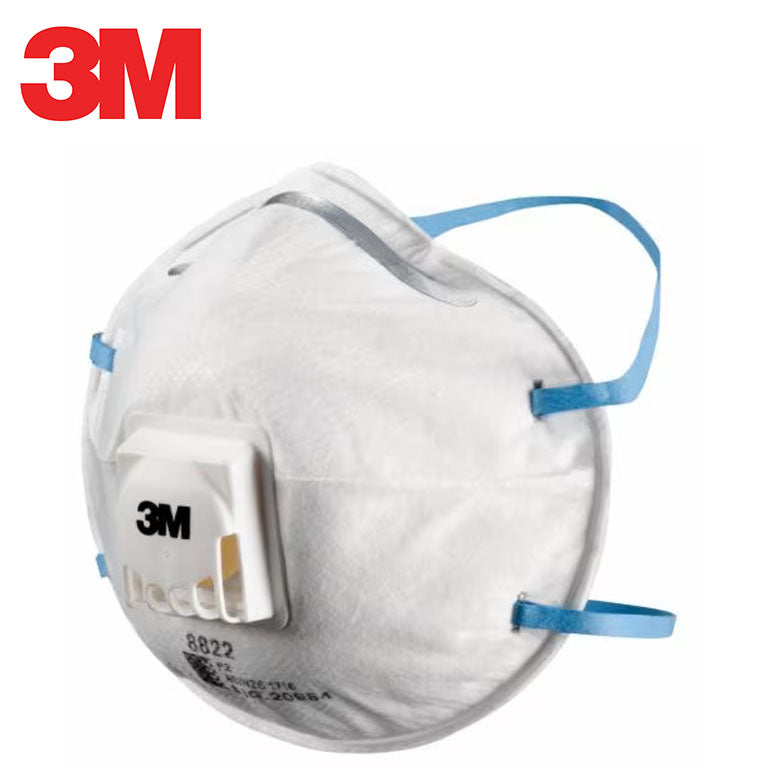 3M 8822 Valved P2 Particulate Respirator for Dust and Fumes