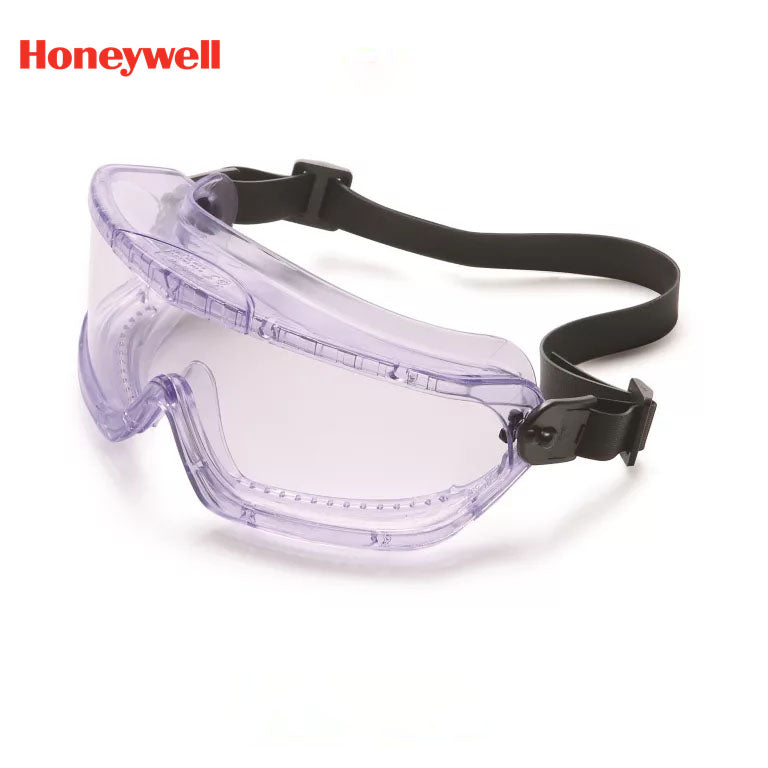 Honeywell V-Maxx Anti-Fog Clear Safety Goggles with Orange Strap