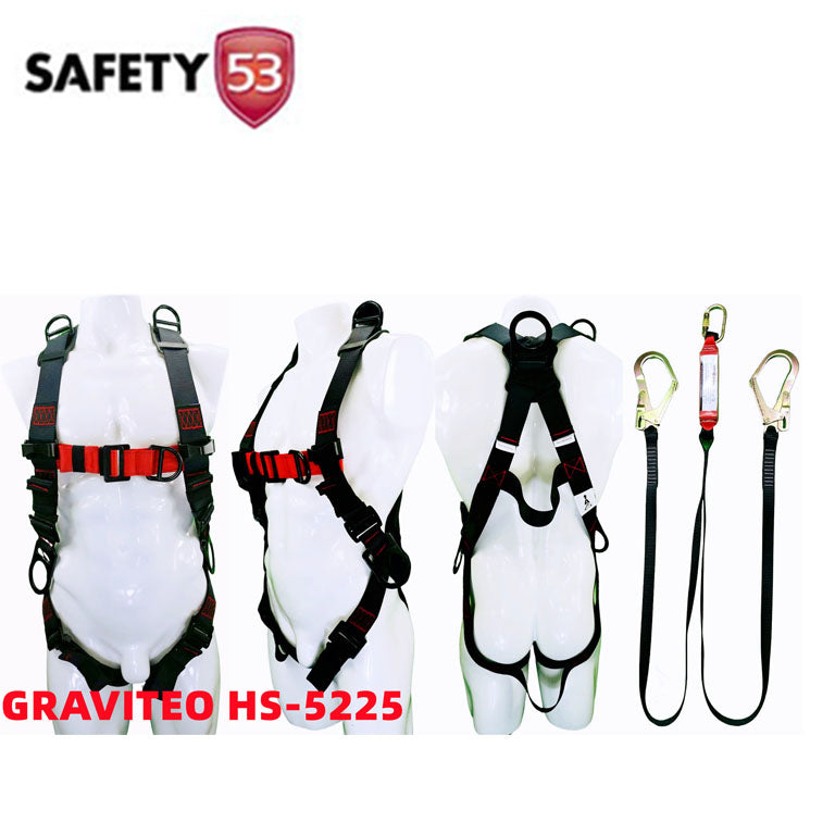 Gravito HS-5225 Full Body Safety Harness with 6D Rings