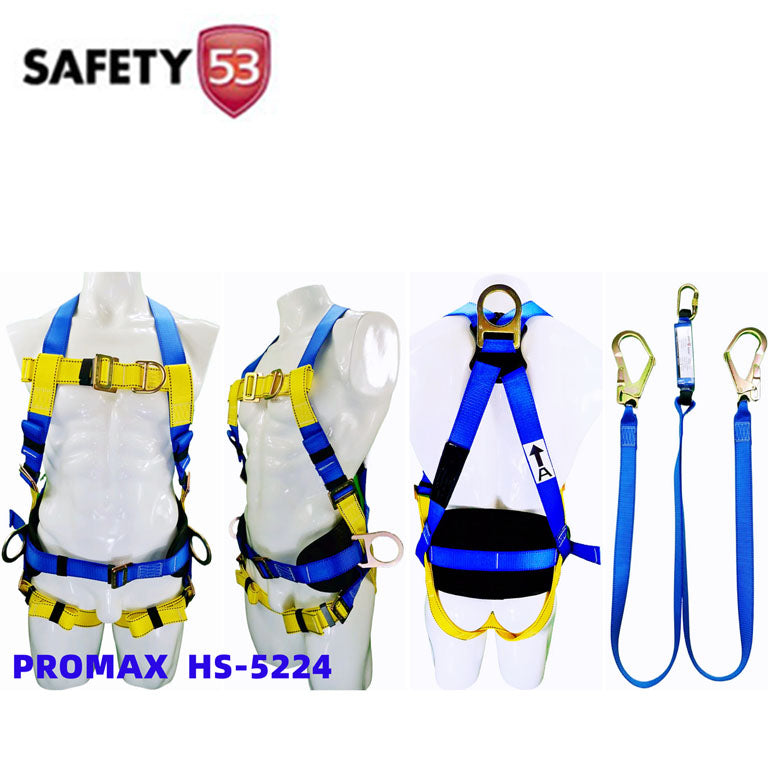 PROMAX HS-5224 Full Body Safety Harness with Side D-Rings