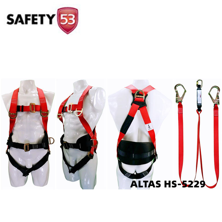 ALTAS HS-5229 Full Body Fall Protection Harness with Lumbar Support