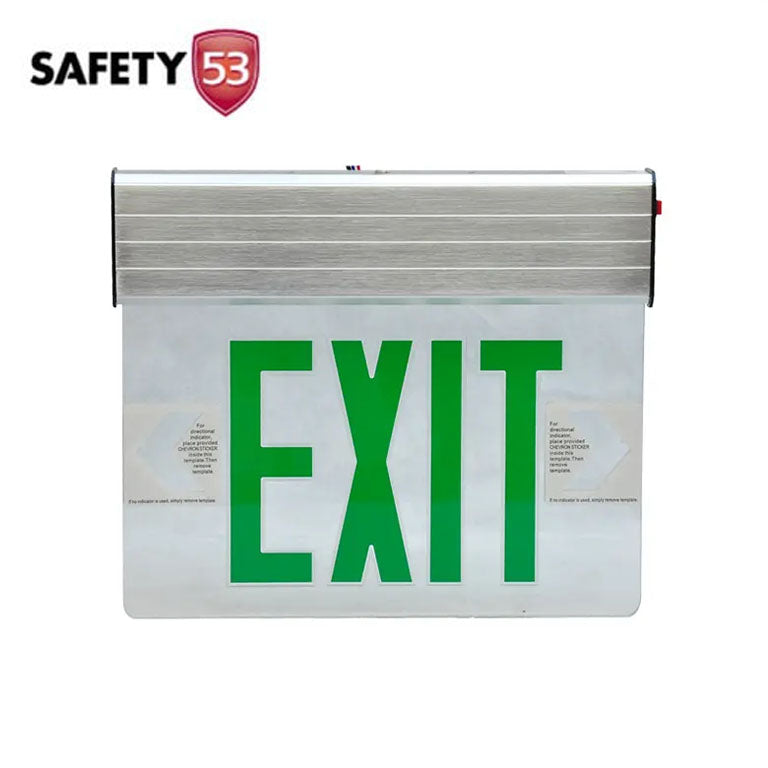 Commercial Aluminum LED Hanging Emergency Exit Sign with Battery Backup