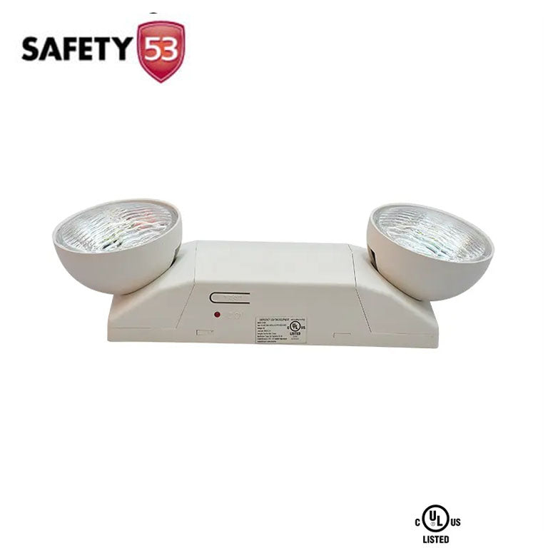 UL Listed Dual Head Emergency Beam Light with Rechargeable Battery