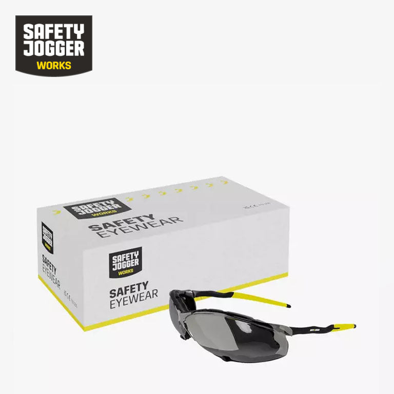 Tsavo Rugged Black Safety Glasses with Clear Anti-Fog Lenses