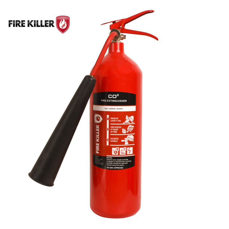 Fire Killer CO₂ 3kg Carbon Dioxide Fire Extinguisher Red