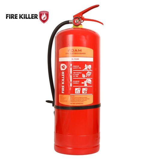Fire Killer 9L AFFF Foam Fire Extinguisher Industrial Grade Steel