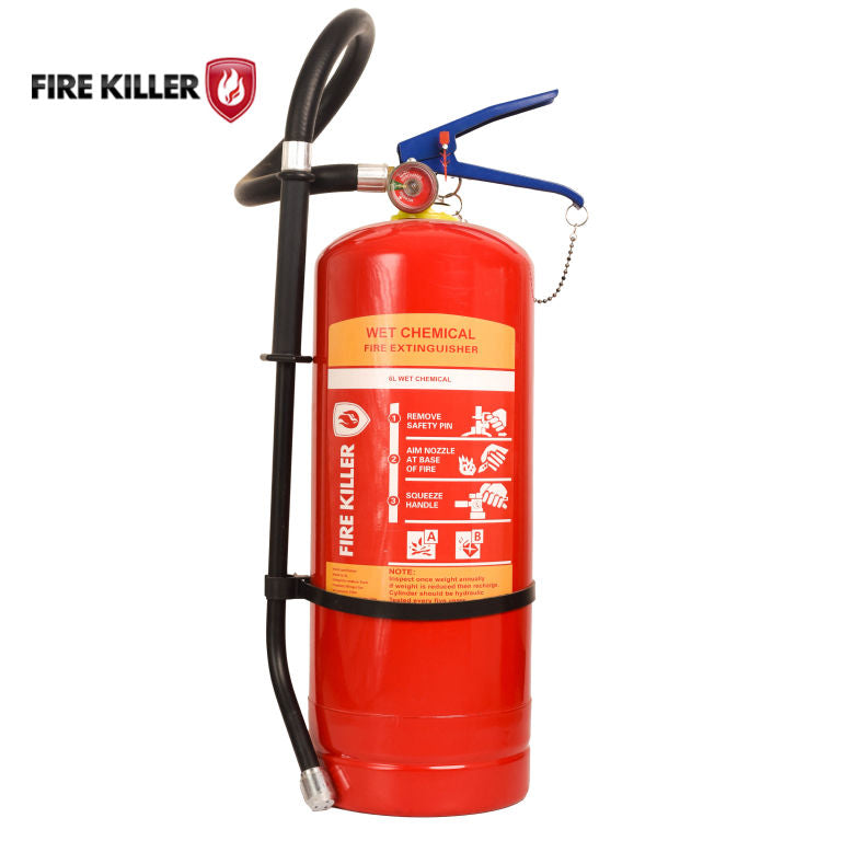 Fire Killer 6L Wet Chemical Fire Extinguisher for Kitchen Safety