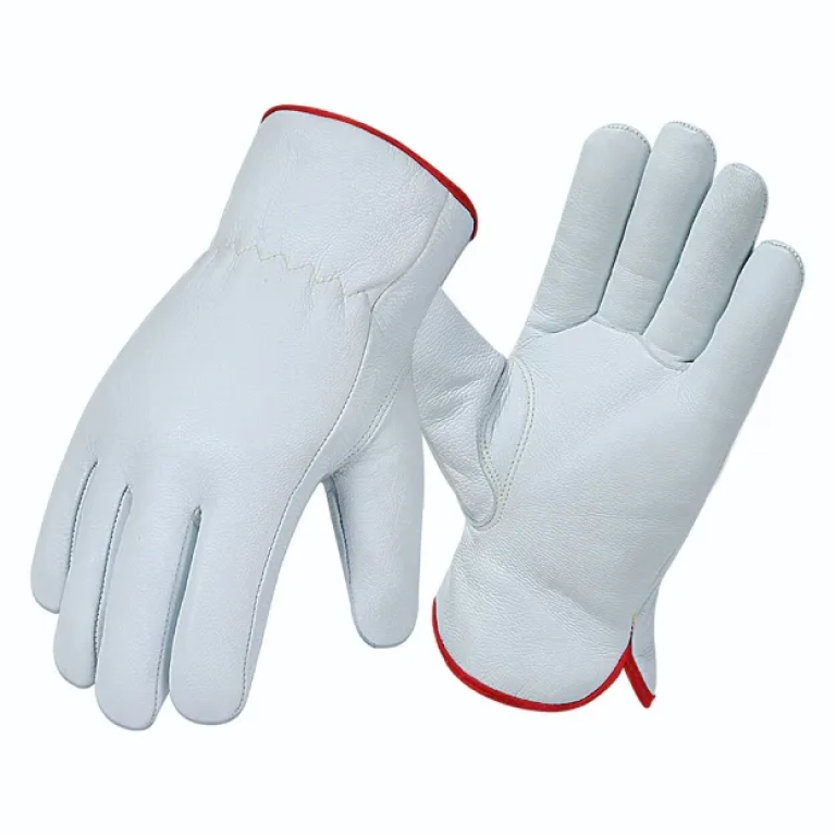 Premium Cow Grain Leather General Safety Industrial Driving Work Gloves