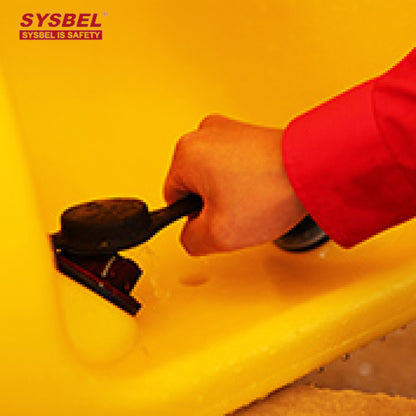 SYSBEL 30L Portable Gravity Fed Emergency Eyewash Station Safety Yellow