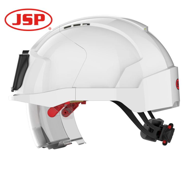 JSP EVO VISTAlens Vented Safety Helmet with Integrated Eye Protection