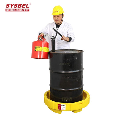 Sysbel 36L Single Drum Polyethylene Spill Containment Tray Yellow