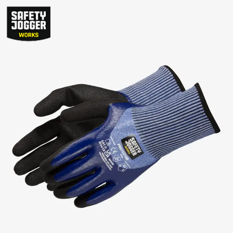 Safety Jogger Protector HPPE Double Nitrile Coated Cut Resistant Gloves