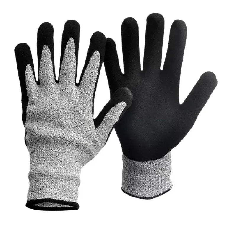 Dynema High Performance Cut Level 5 Nitrile Coated Safety Gloves