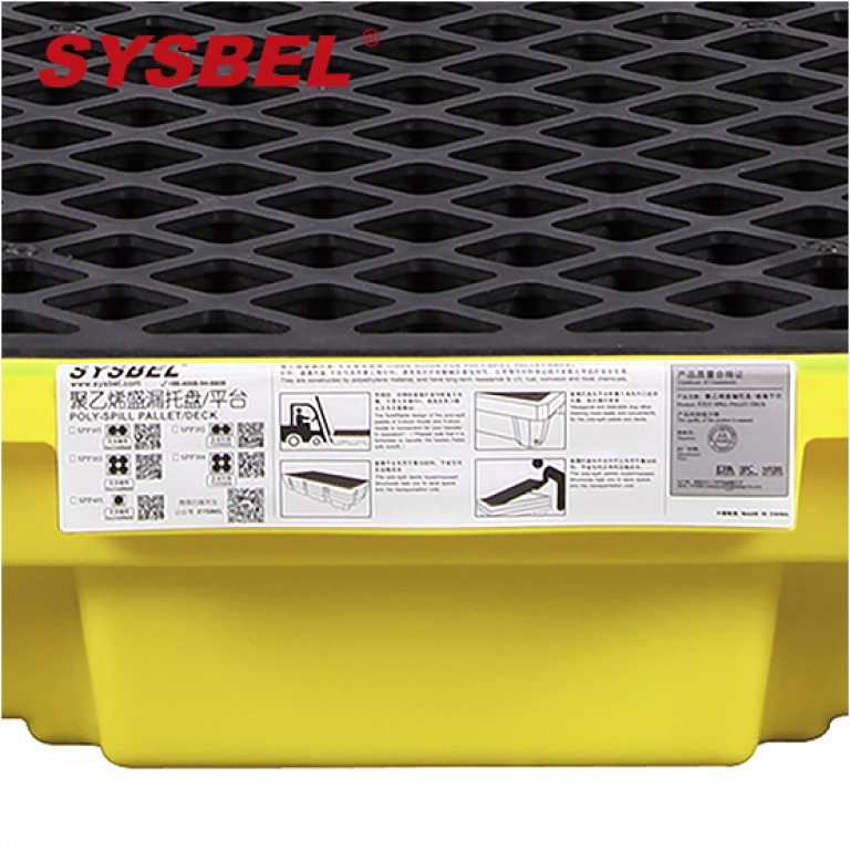 SYSBEL Polyethylene Single Drum Spill Containment Deck 42L Capacity