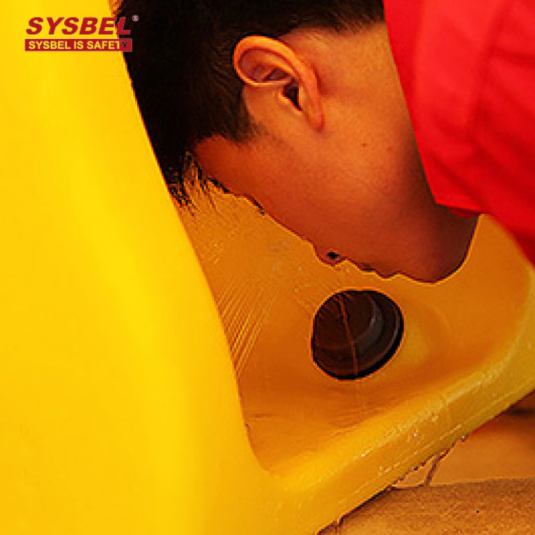 SYSBEL 30L Portable Gravity Fed Emergency Eyewash Station Safety Yellow