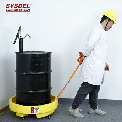 Sysbel 36L Single Drum Polyethylene Spill Containment Tray Yellow
