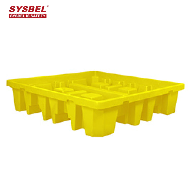 SYSBEL Heavy Duty 4 Drum Polyethylene Spill Containment Sump Pallet