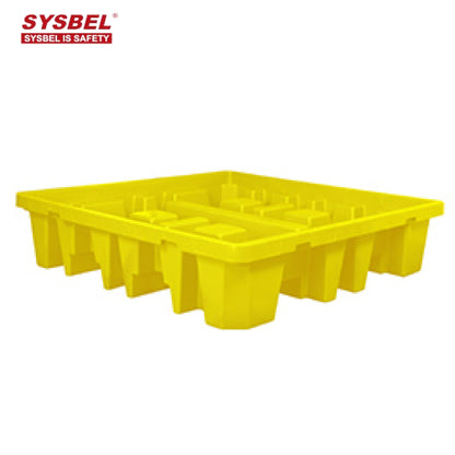 SYSBEL Heavy Duty 4 Drum Polyethylene Spill Containment Sump Pallet