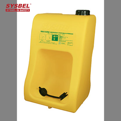 SYSBEL 30L Portable Gravity Fed Emergency Eyewash Station Safety Yellow