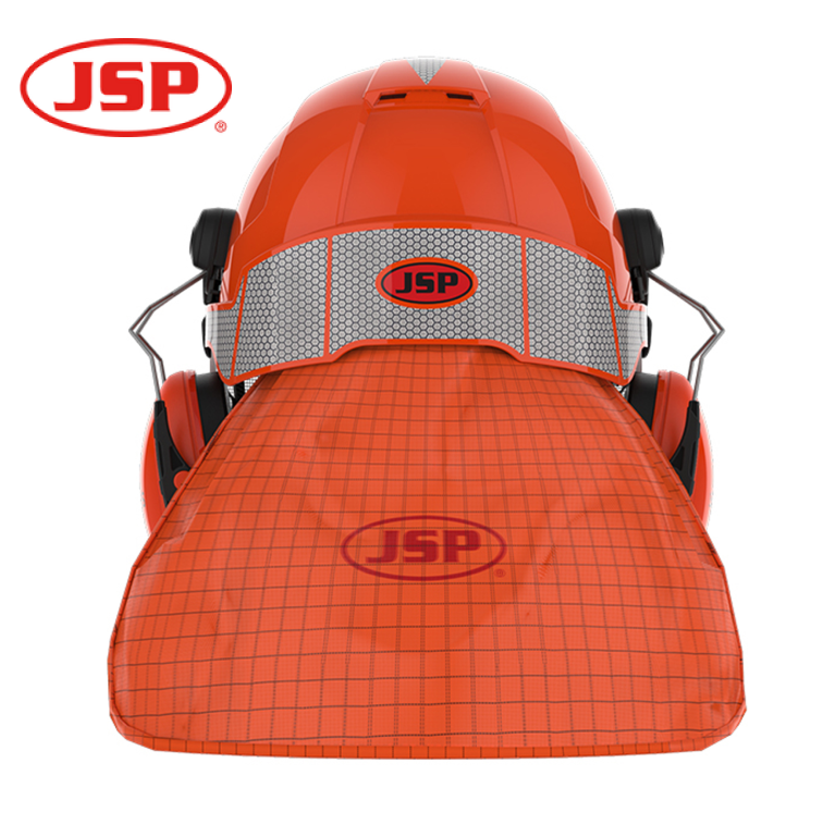 EVOLite Forestry Safety Helmet with Sonis Compact Ear Defenders Orange