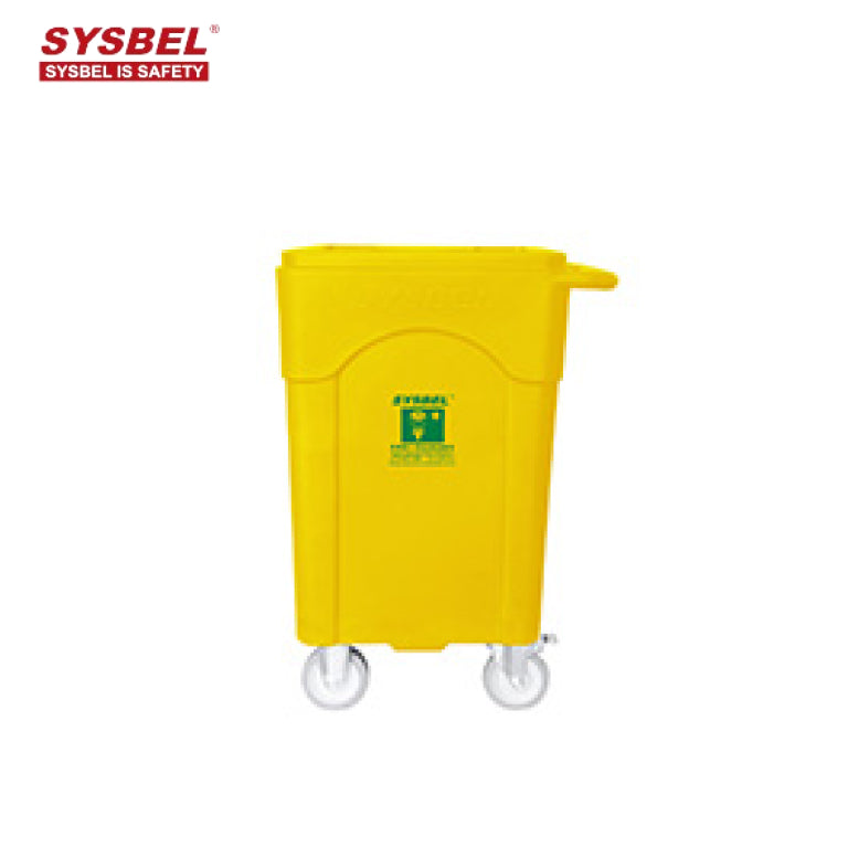 SYSBEL 60L Portable Eyewash Station and Mobile Waste Cart System