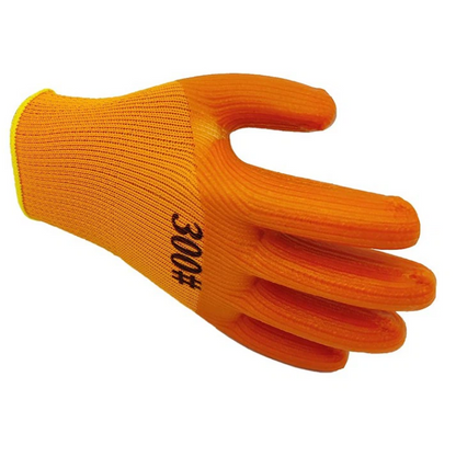 Heavy Duty PVC Half Orange #300 Winter Thermal Work Gloves