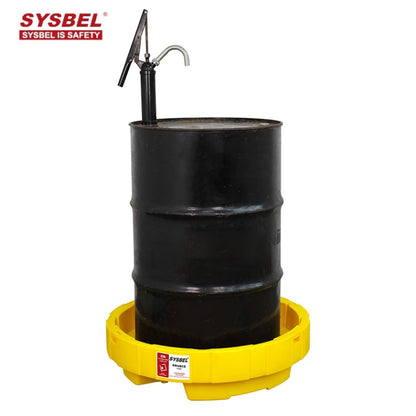 Sysbel 36L Single Drum Polyethylene Spill Containment Tray Yellow