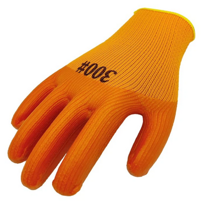 Heavy Duty PVC Half Orange #300 Winter Thermal Work Gloves