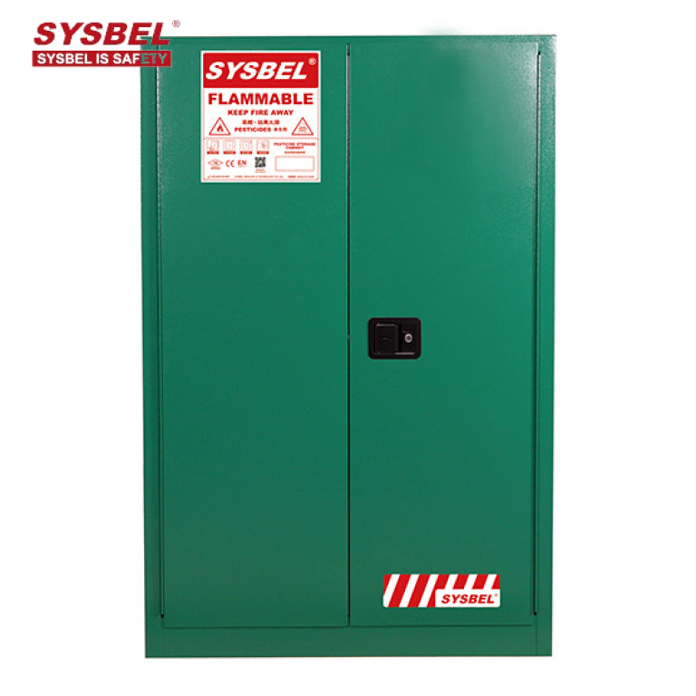 SYSBEL FM Approved Double Wall Steel Pesticide Safety Storage Cabinet