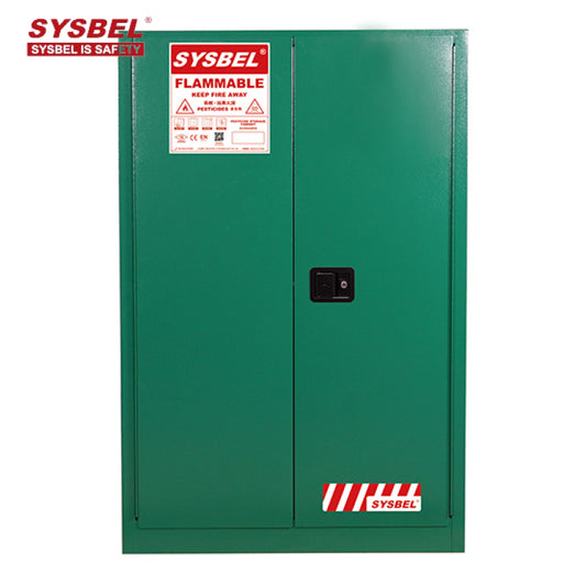 SYSBEL FM Approved Double Wall Steel Pesticide Safety Storage Cabinet