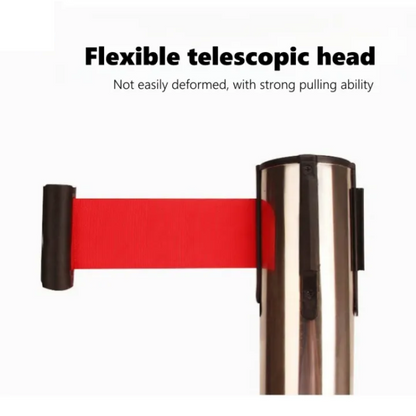 Stainless Steel Retractable Belt Barrier for Crowd Control Management