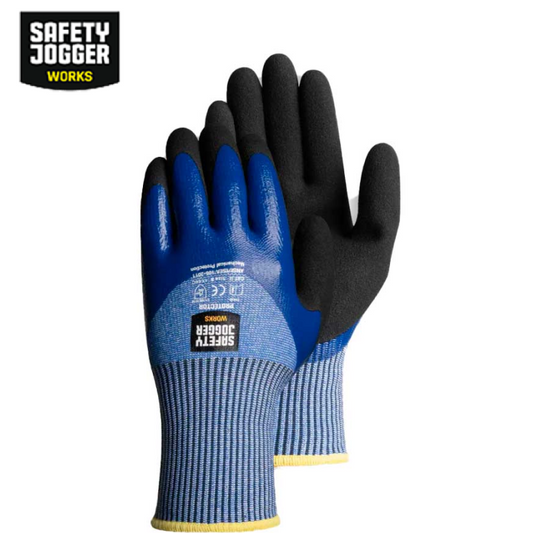 Safety Jogger Protector HPPE Double Nitrile Coated Cut Resistant Gloves