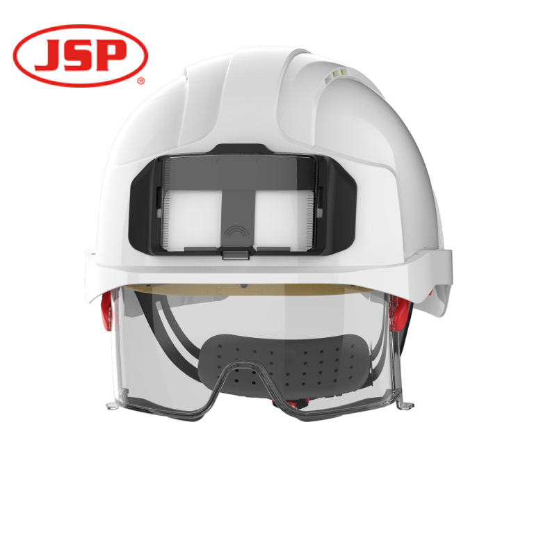 JSP EVO VISTAlens Vented Safety Helmet with Integrated Eye Protection