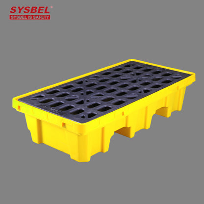 SYSBEL Heavy Duty 2 Drum Polyethylene Spill Containment Pallet