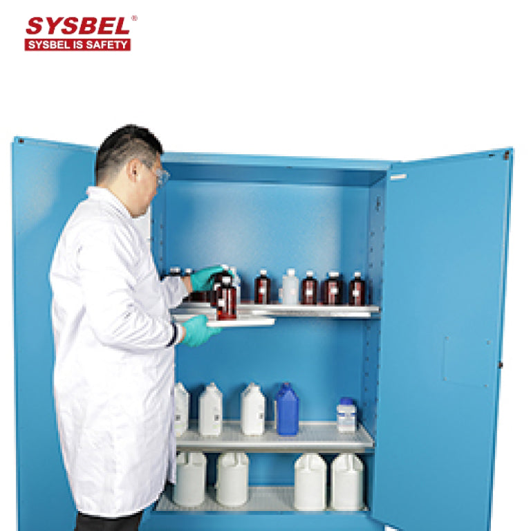 SYSBEL 45 Gallon Double Door Corrosive Liquid Safety Cabinet