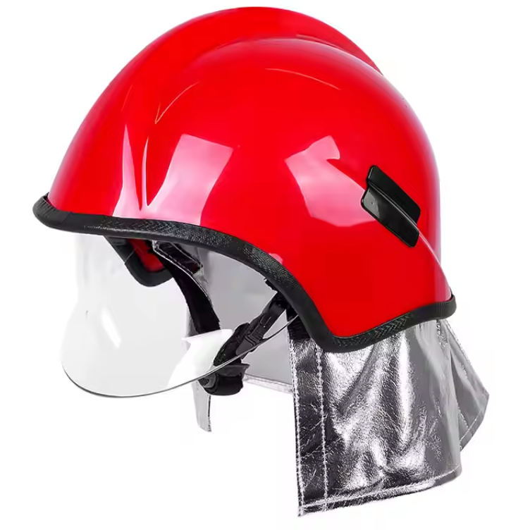 Professional Heat Resistant American Style Firefighter Helmet with Face Shield