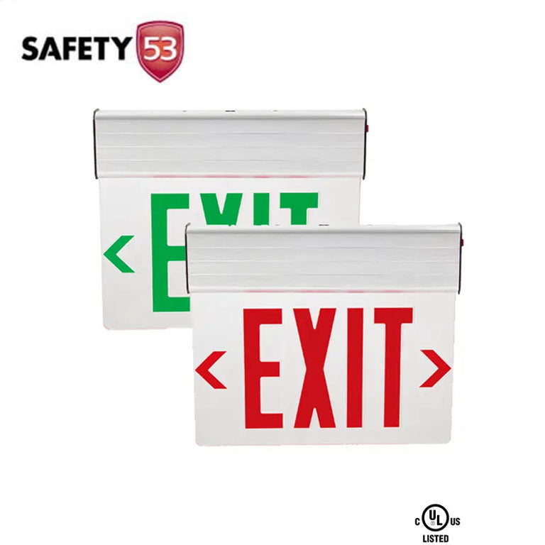 Commercial Aluminum LED Hanging Emergency Exit Sign with Battery Backup