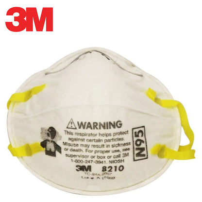 3M 8210 N95 Particulate Respirator NIOSH Approved Disposable Dust Mask