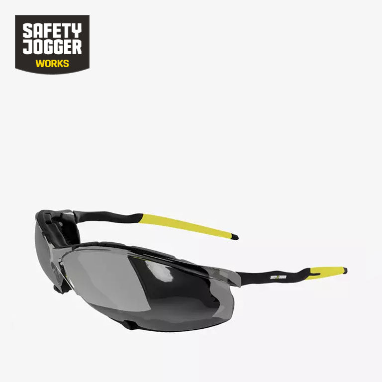 Tsavo Rugged Black Safety Glasses with Clear Anti-Fog Lenses